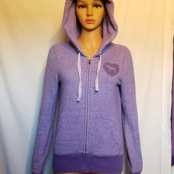 PINK Victoria's Secret Tops - PINK Victoria Secret Purple Hoodie